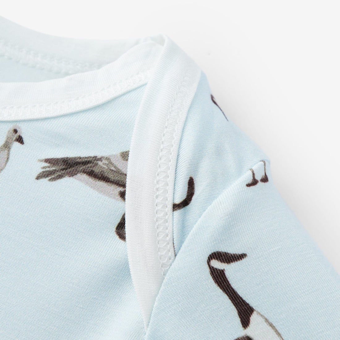 Milkbarn Luxe Stretch NB Gown & Hat Set Goose 0 - 3M - Princess and the Pea Boutique