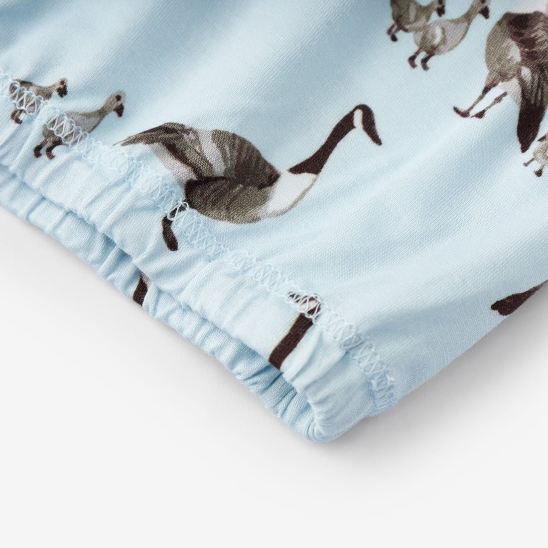 Milkbarn Luxe Stretch NB Gown & Hat Set Goose 0 - 3M - Princess and the Pea Boutique