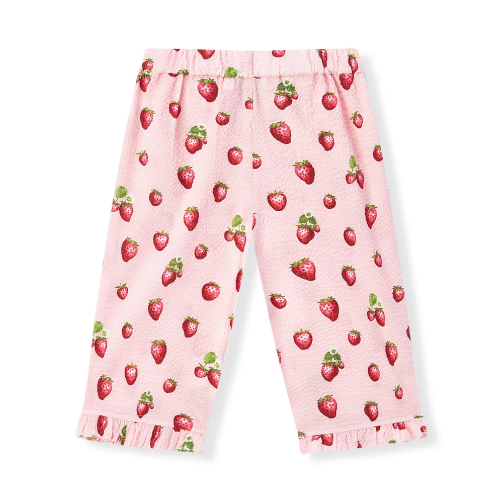 Milkbarn Strawberry Ruffle Tank and Pant Set - Princess and the Pea Boutique