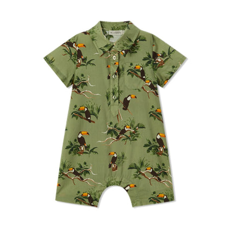 Milkbarn Toucan Collared Shortall - Princess and the Pea Boutique