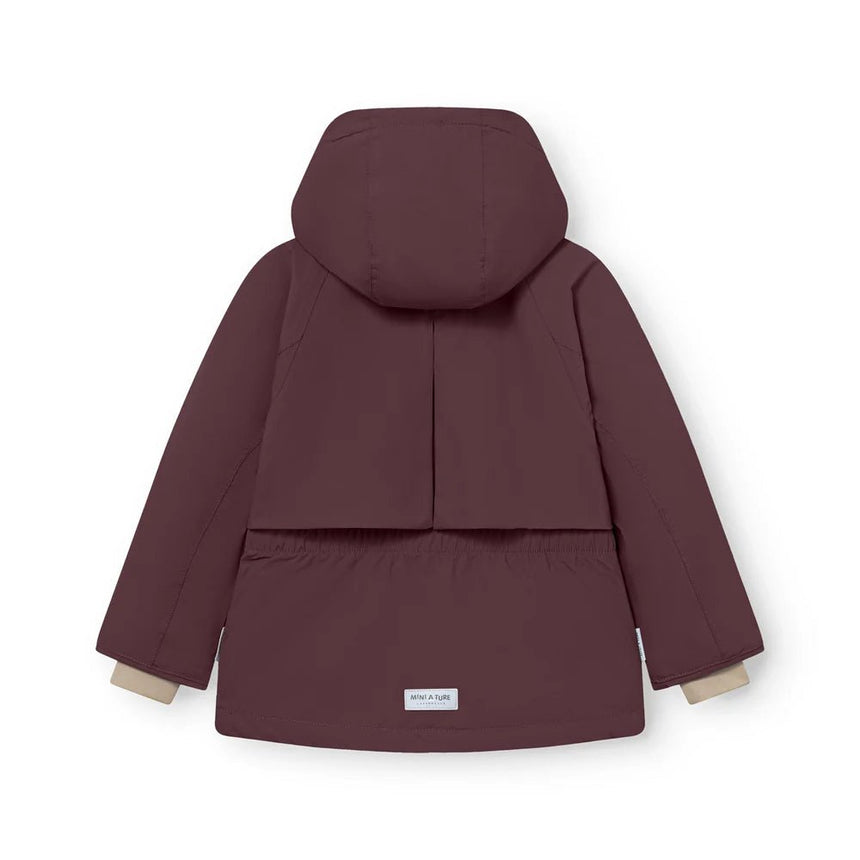Mini A Ture - Algeana fleece lined winter jacket - Fudge aubergine - Princess and the Pea Boutique