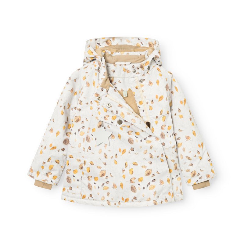 Mini A Ture - Wang fleece lined winter jacket - Falling winter leaf - Princess and the Pea Boutique