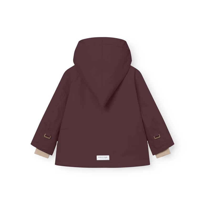 Mini A Ture - Wang fleece lined winter jacket - Fudge aubergine - Princess and the Pea Boutique