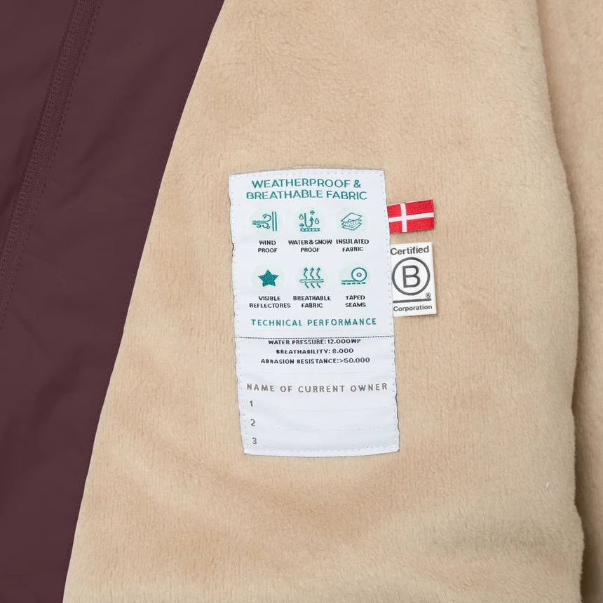 Mini A Ture - Wang fleece lined winter jacket - Fudge aubergine - Princess and the Pea Boutique