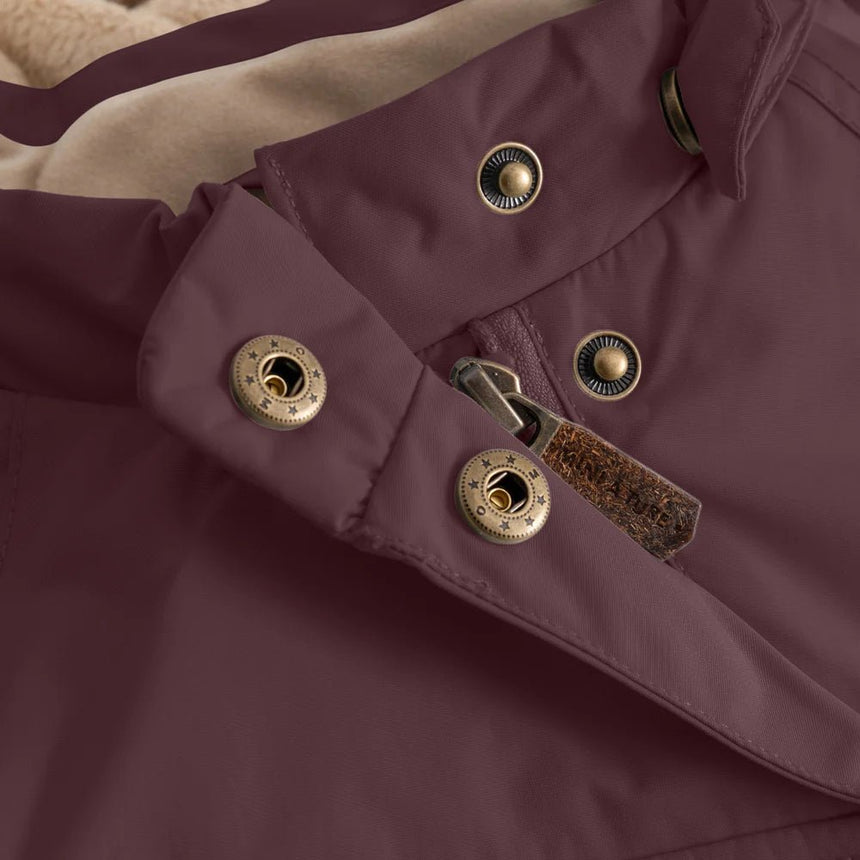 Mini A Ture - Wang fleece lined winter jacket - Fudge aubergine - Princess and the Pea Boutique