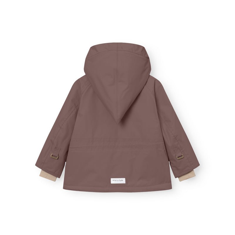 Mini A Ture - Wang fleece lined winter jacket - Peppercorn plum - Princess and the Pea Boutique