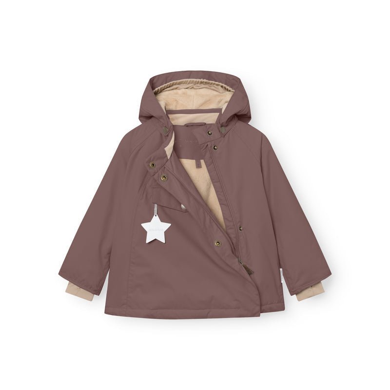 Mini A Ture - Wang fleece lined winter jacket - Peppercorn plum - Princess and the Pea Boutique