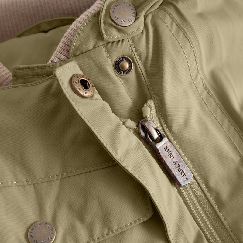 Mini A Ture - Wisti fleece lined snowsuit - Aloe green - Princess and the Pea Boutique