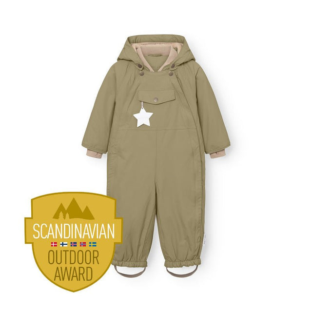 Mini A Ture - Wisti fleece lined snowsuit - Aloe green - Princess and the Pea Boutique