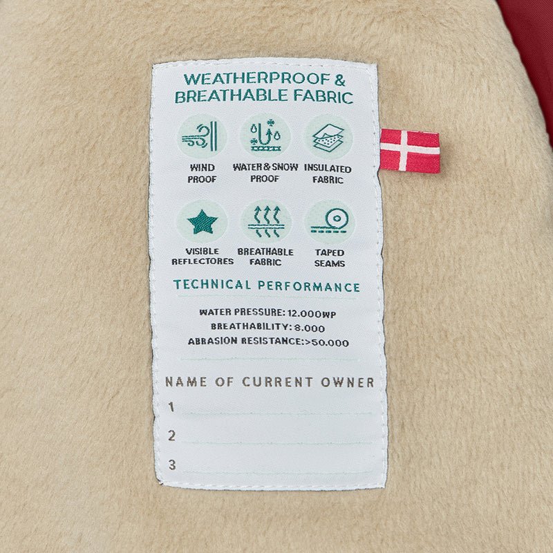 Mini A Ture - Wisti fleece lined snowsuit - Red merlot - Princess and the Pea Boutique