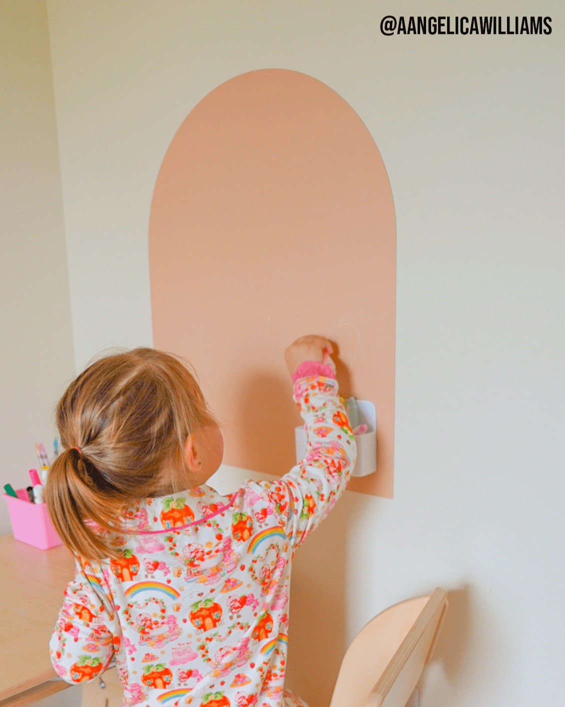 MINI Magic Playwall - Arch Magnetic Art Wall Decal for Small Spaces - Blush - Princess and the Pea Boutique