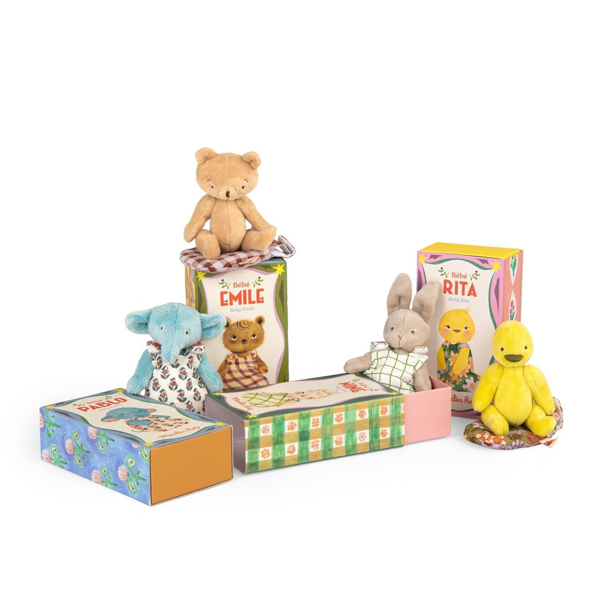 Moulin Roty Les Minouchkas - Baby Emile the Little Bear - Princess and the Pea Boutique