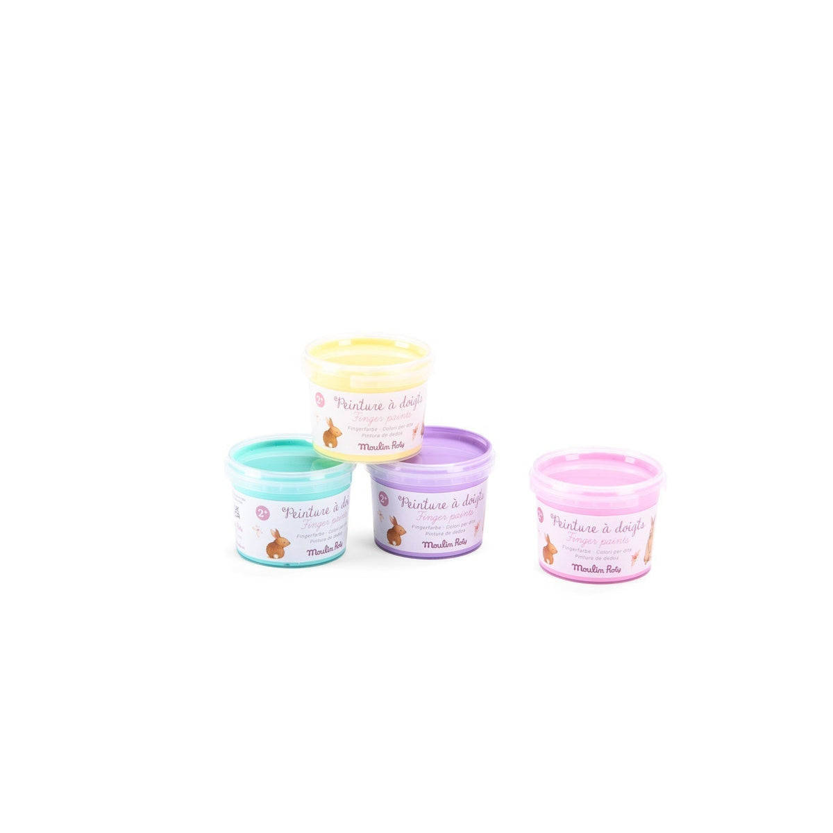 Moulin Roty Les Rosalies - 4 Pastel Finger Paints - Princess and the Pea Boutique