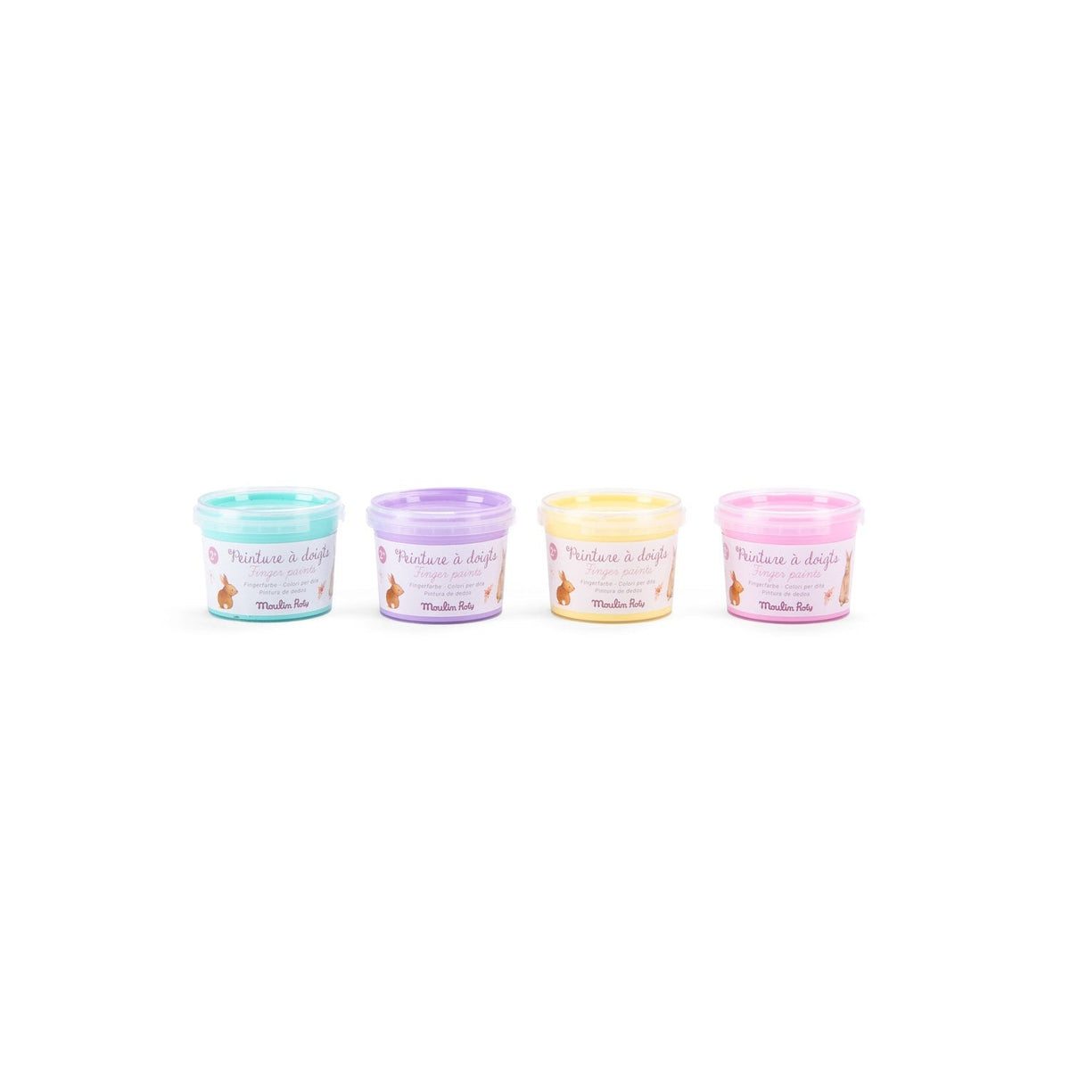 Moulin Roty Les Rosalies - 4 Pastel Finger Paints - Princess and the Pea Boutique
