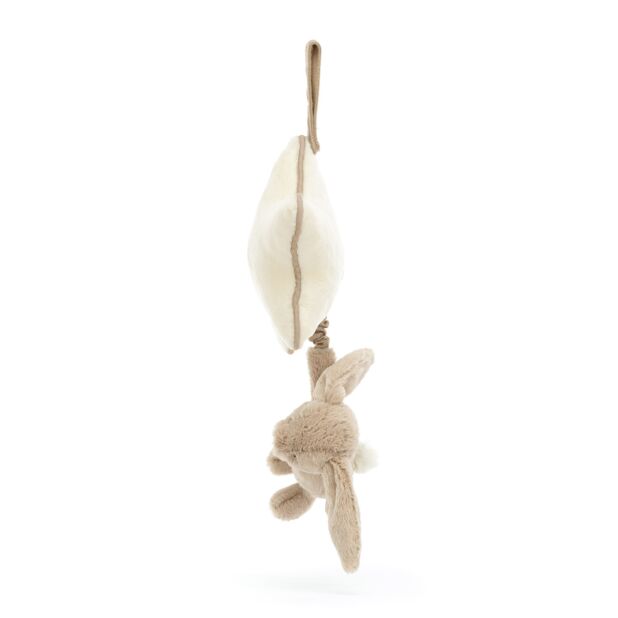 Pull musical Jellycat Bashful Beige Bunny