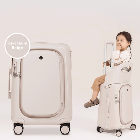 Multicarry 3.0 Ride - On Luggage – Travel Suitcase with Built - In Seat - Princess and the Pea Boutique