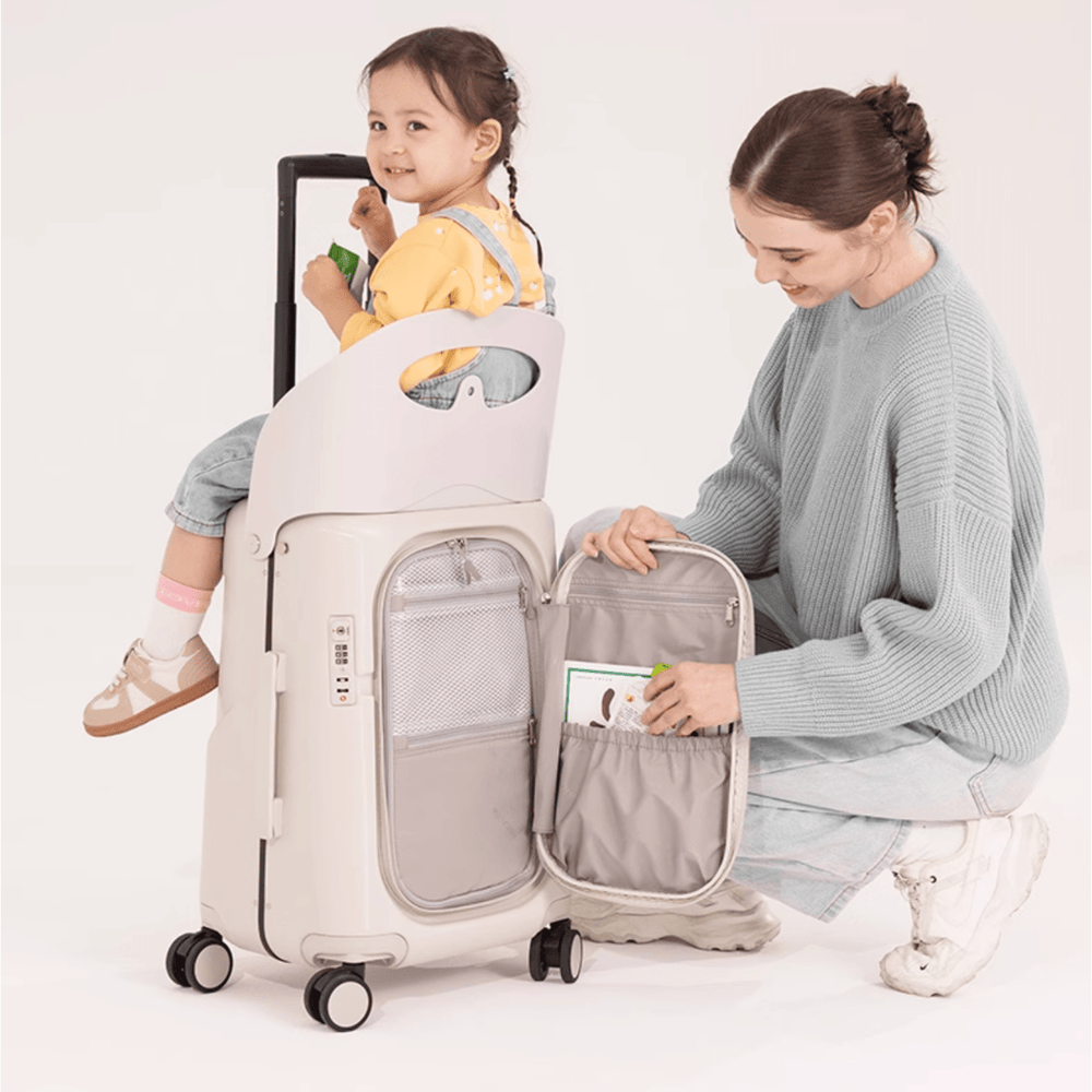 Multicarry 3.0 Ride - On Luggage – Travel Suitcase with Built - In Seat - Princess and the Pea Boutique
