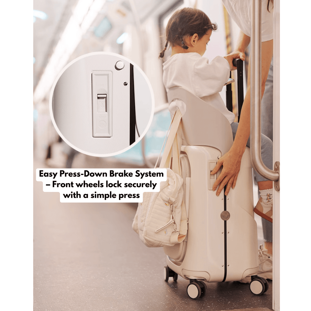 Multicarry 3.0 Ride - On Luggage – Travel Suitcase with Built - In Seat - Princess and the Pea Boutique