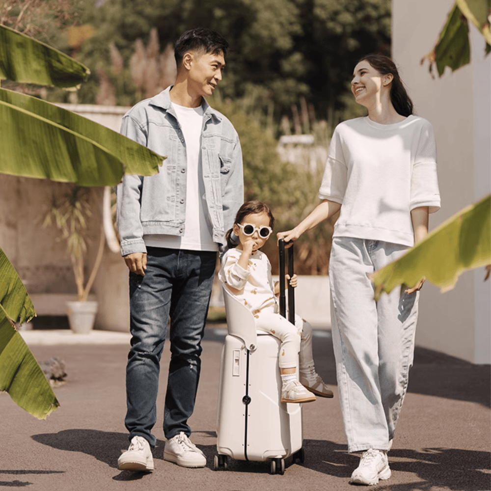 Multicarry 3.0 Ride - On Luggage – Travel Suitcase with Built - In Seat - Princess and the Pea Boutique