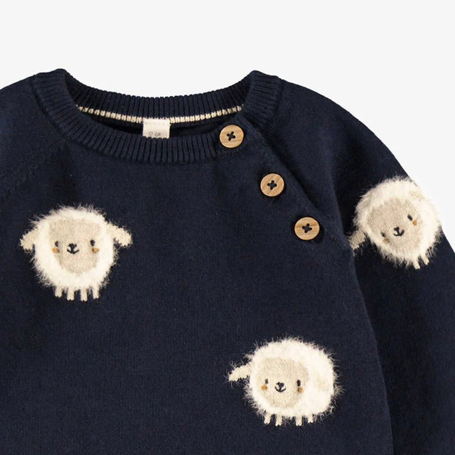 Navy blue knit one - piece - Princess and the Pea Boutique