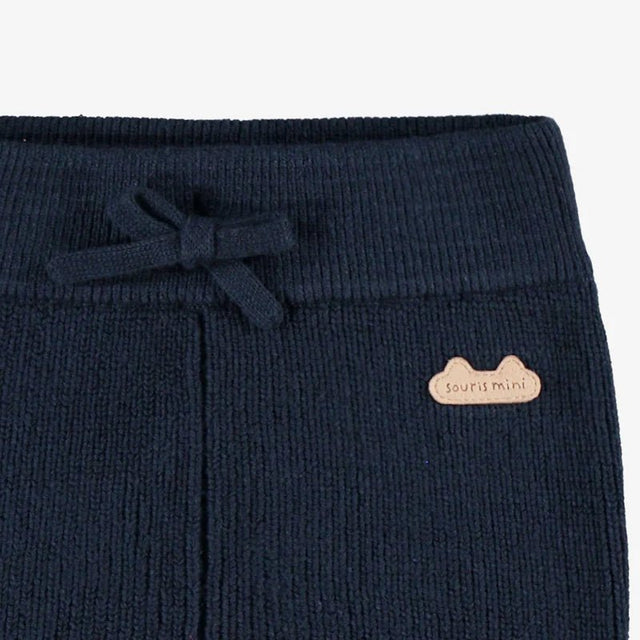Navy blue knit pants - Princess and the Pea Boutique