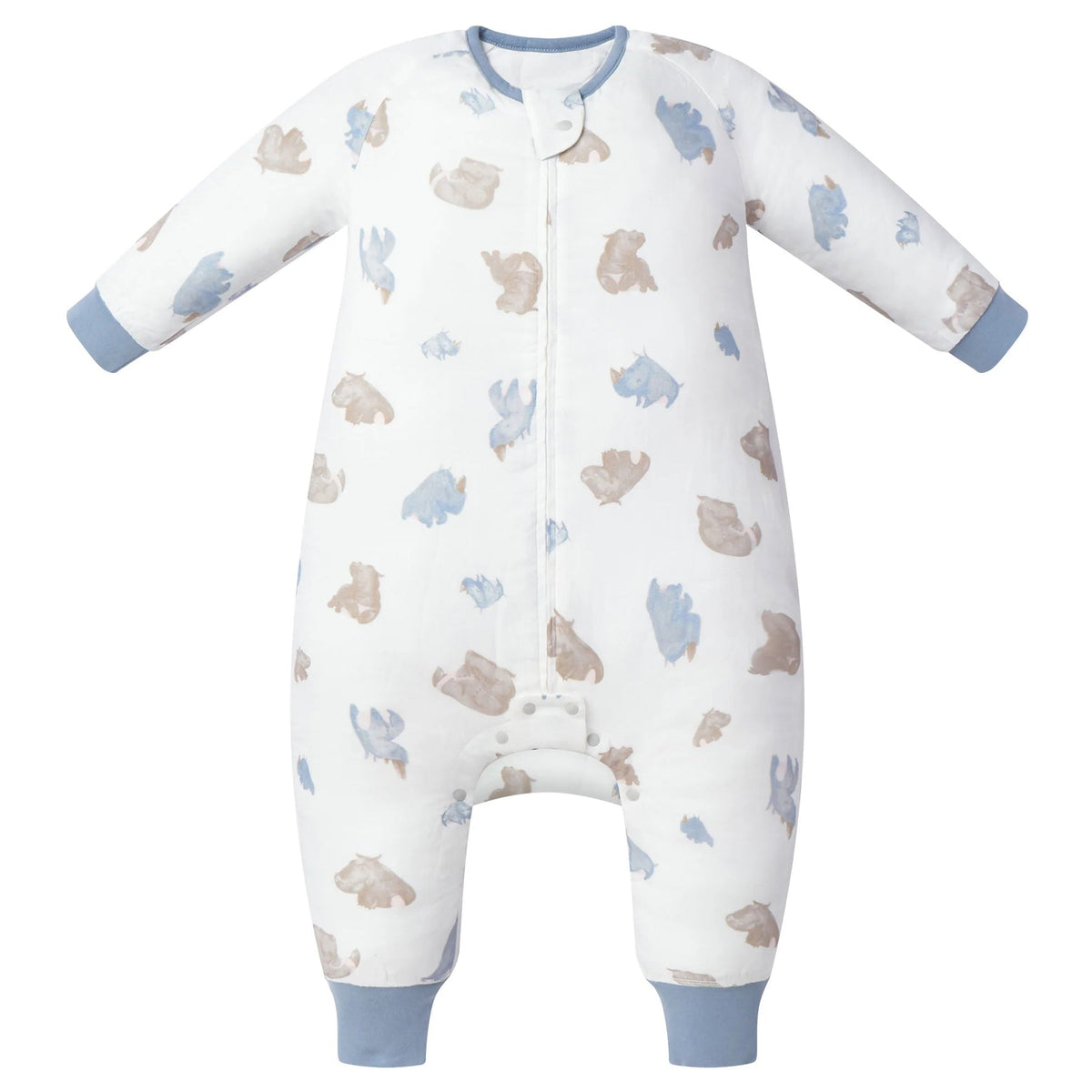 Nest Designs Bamboo Prima Short Sleeve Footed Sleep Bag 0.6 TOG -Pompom Nest Designs Bamboo Prima Short Sleeve Footed Sleep Bag 0.6 TOG -Pompom