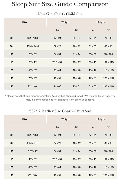 Nest Designs Organic Cotton Long Sleeve Footed Sleep Bag 1.0 TOG - Gazelle Sky - Princess and the Pea Boutique