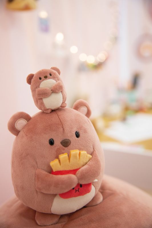NICI Mymochi Bear Nomo with french fries and bee costume - Princess and the Pea Boutique