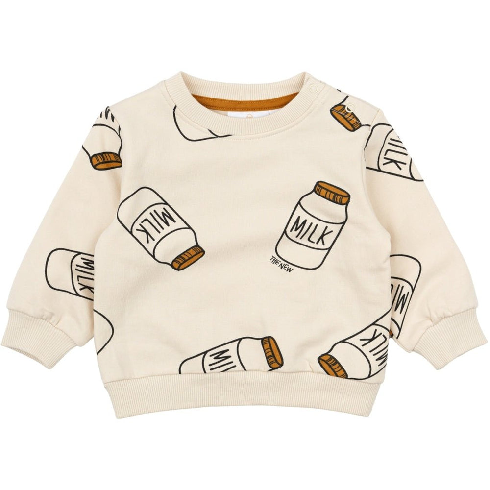 Nilos Sweatshirt - White Swan AOP - Princess and the Pea Boutique