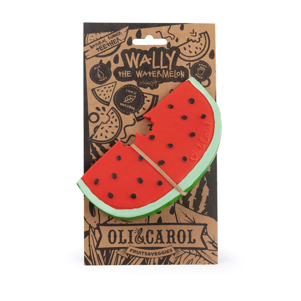 Oli & Carol Wally the Watermelon Baby Teether - Princess and the Pea Boutique