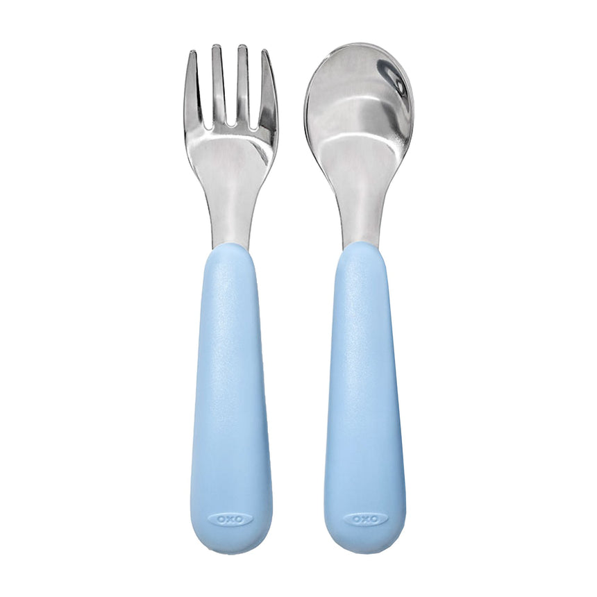 OXO Tot Fork And Spoon Set - Dusk - Princess and the Pea Boutique