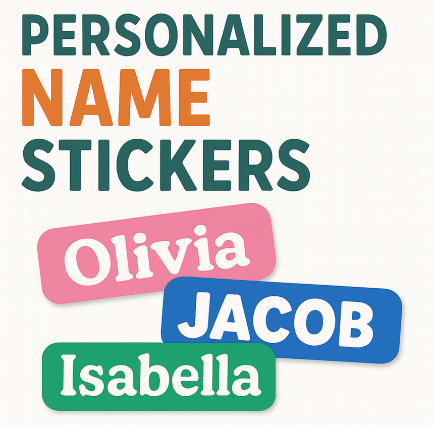 Personalized Name Sticker 🎨 - Princess and the Pea Boutique