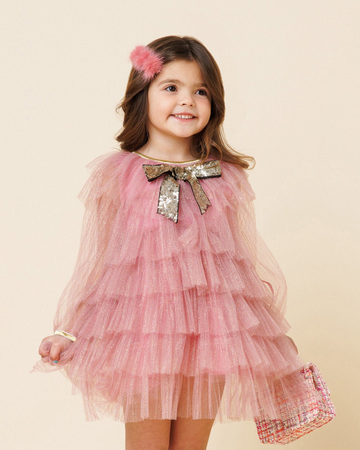 Petite Hailey Anny 6 Layered Tutu Dress Pink - Princess and the Pea Boutique