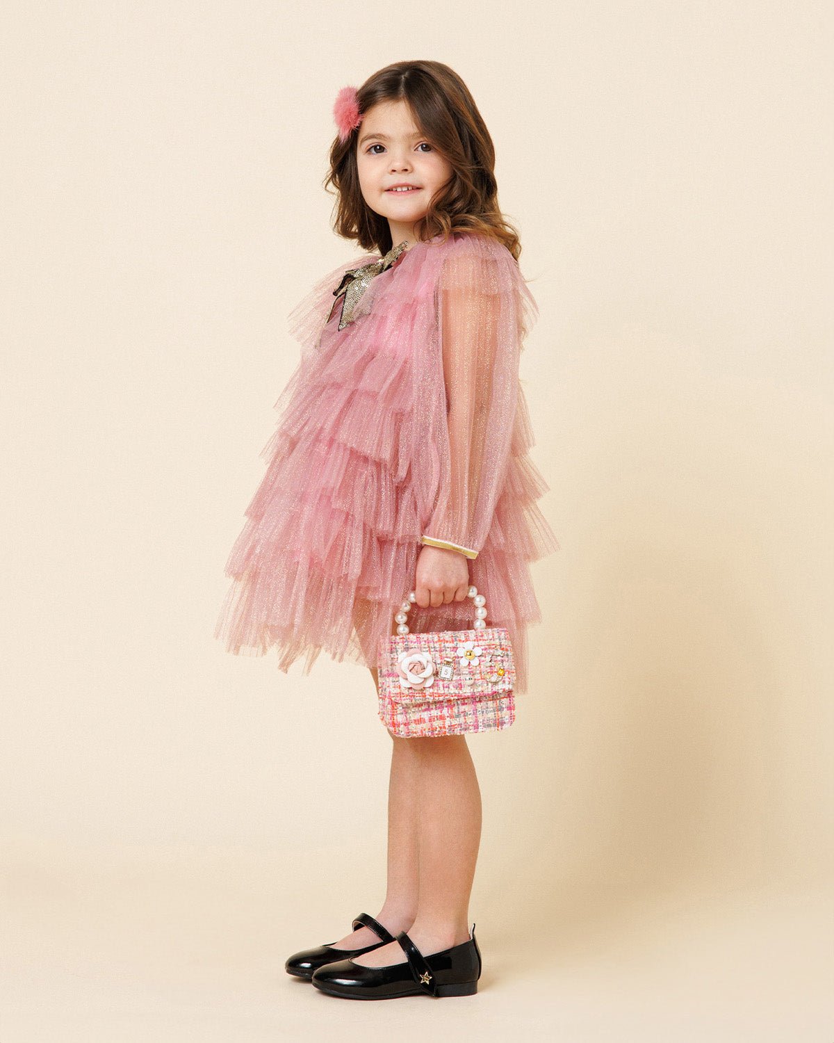 Petite Hailey Anny 6 Layered Tutu Dress Pink - Princess and the Pea Boutique