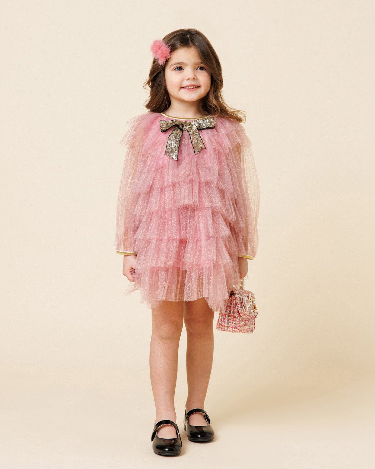 Petite Hailey Anny 6 Layered Tutu Dress Pink - Princess and the Pea Boutique