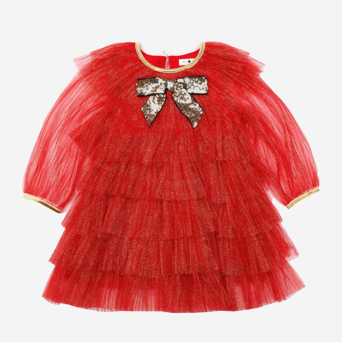 Petite Hailey Anny 6 Layered Tutu Dress Red - Princess and the Pea Boutique