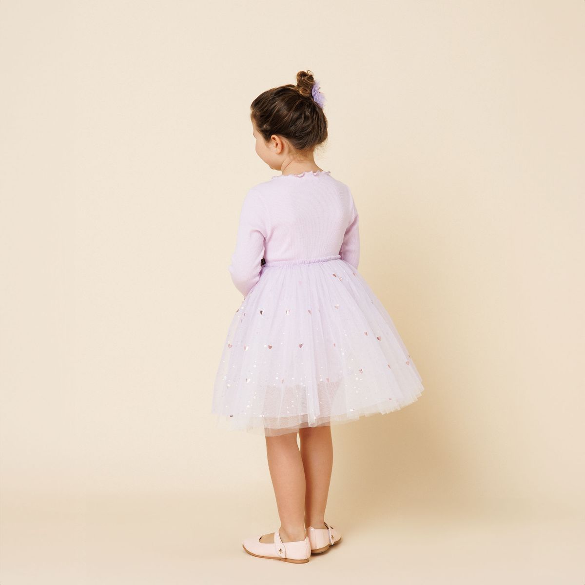 Petite Hailey Emma Bow Tutu Dress Purple - Princess and the Pea Boutique
