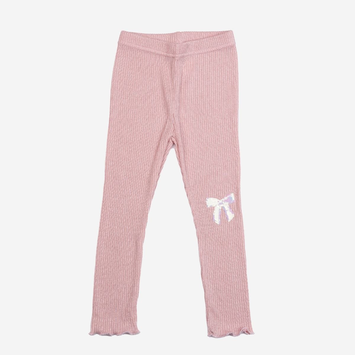 Petite Hailey Glitter Bow Frill Sweatshirt Set - Pink - Princess and the Pea Boutique