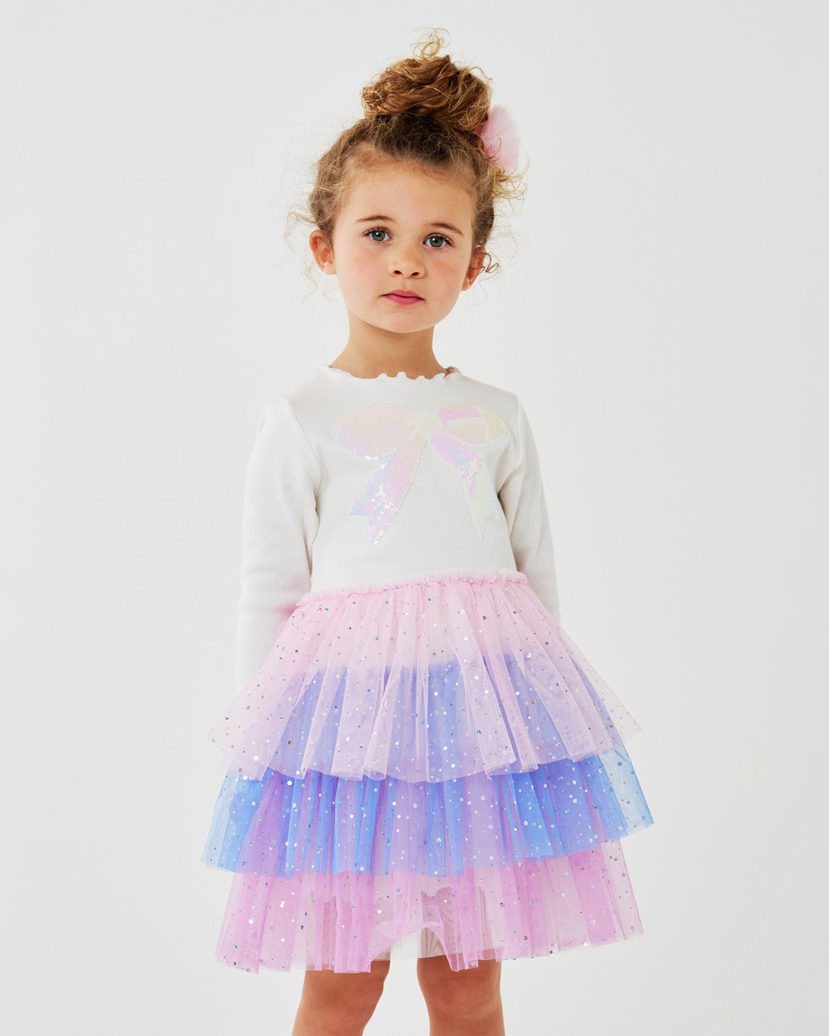 Petite Hailey Kim 3 Layered Tutu - White - Princess and the Pea Boutique