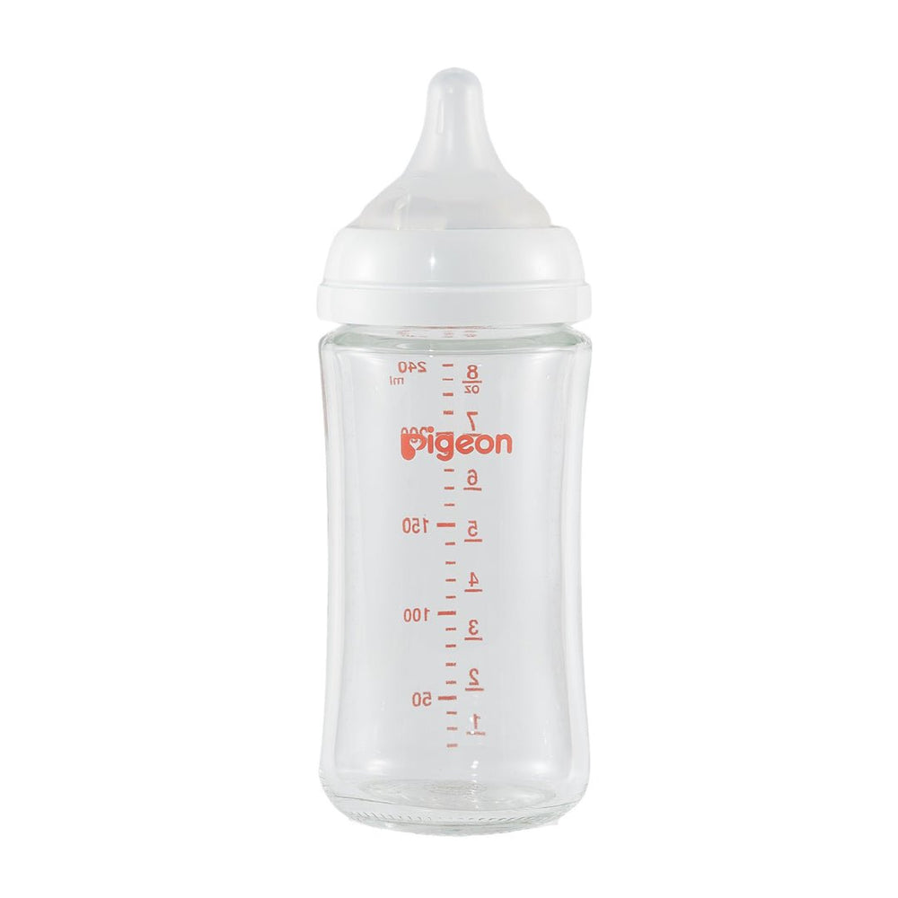 Piegon Glass Bottle 8oz (1 - Pack) with M Nipple (3M+) - Princess and the Pea Boutique