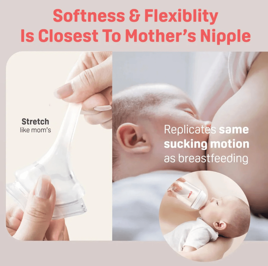 Pigeon - PPSU Bottle 8oz/240ml with M Nipple 3M+ (1 - Pack) - Princess and the Pea Boutique