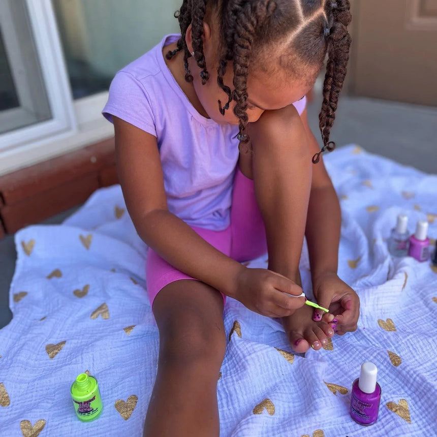 Piggy Paint Awesome Blossom - Matte Green - Princess and the Pea Boutique