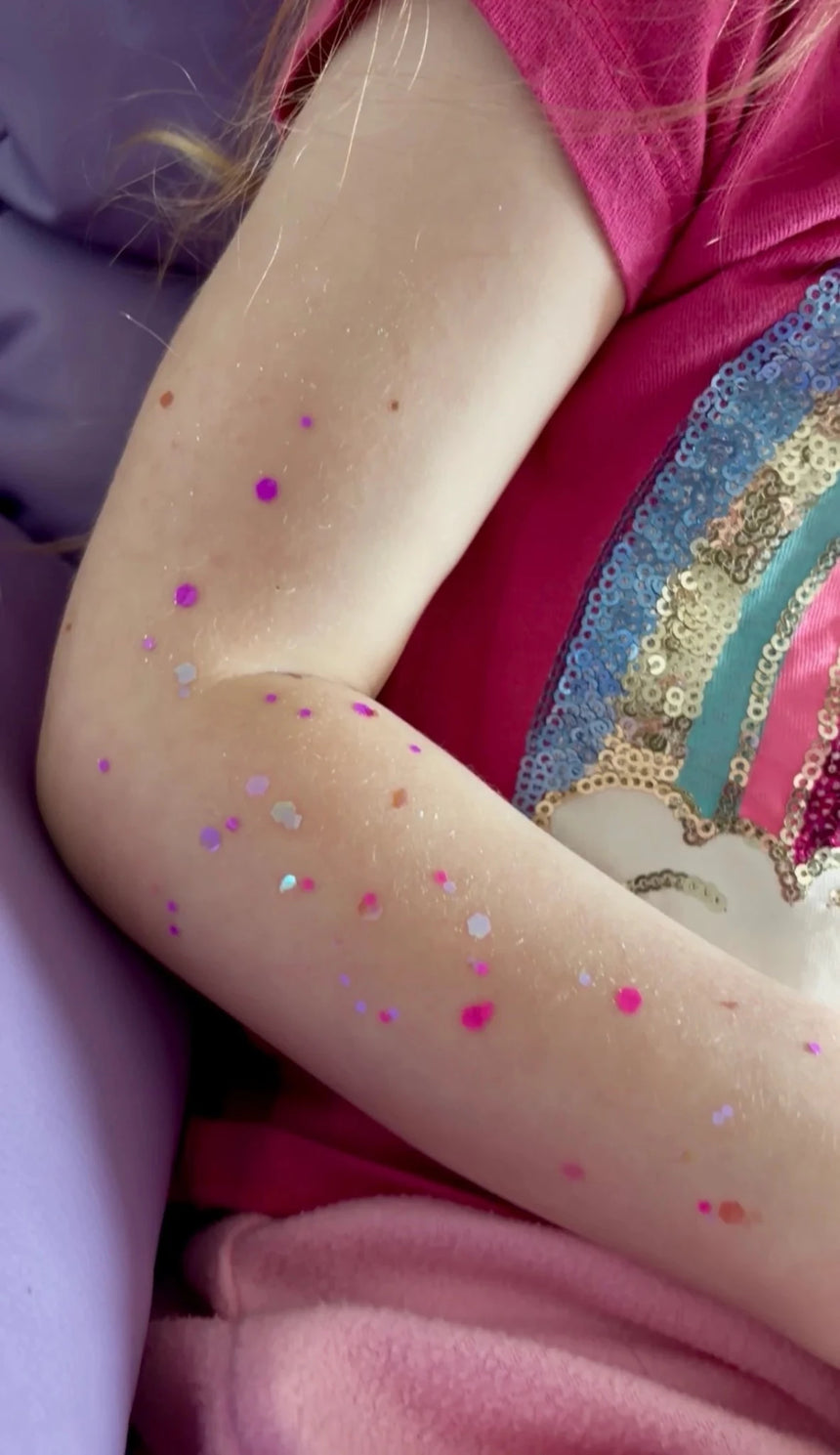 Piggy Paint Chunky Confetti Glitter Gel - Neon Pink - Princess and the Pea Boutique