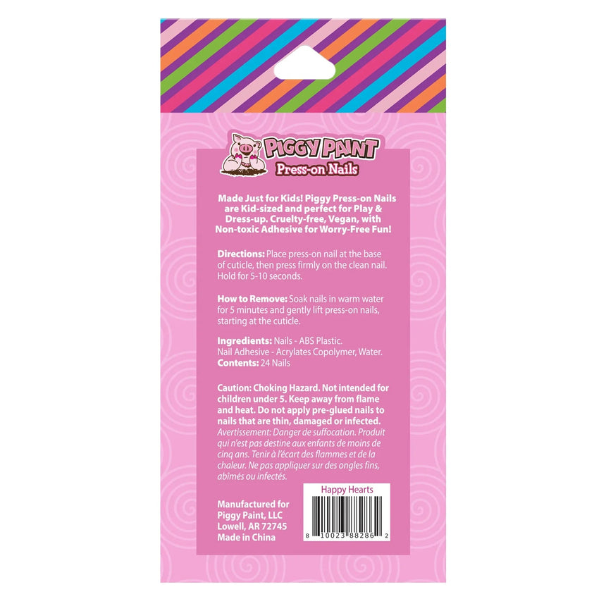 Piggy Paint Happy Hearts Piggy Press - on Nails - Princess and the Pea Boutique