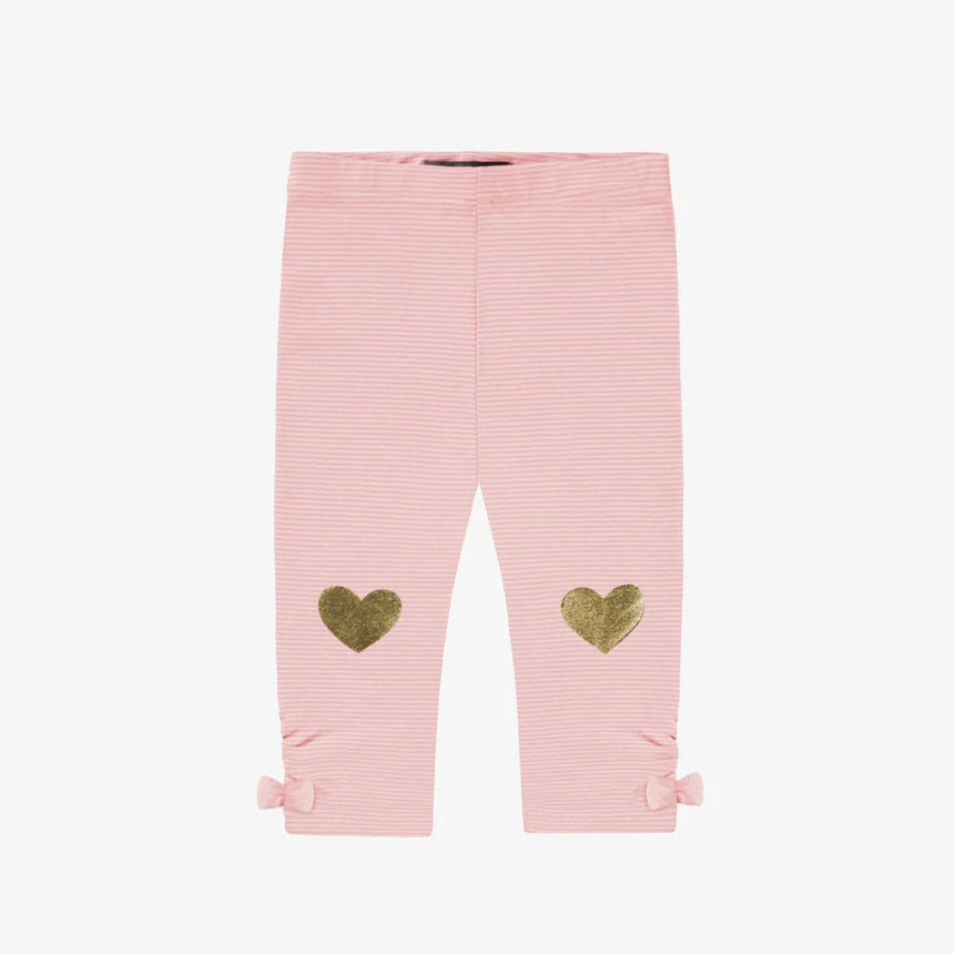 Pink leggings with hearts - Princess and the Pea Boutique