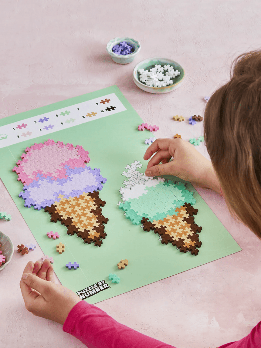 PlusPlus Puzzle By Number - Ice Cream Cones 250pcs - Princess and the Pea Boutique