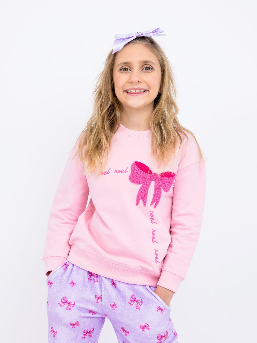 Preppy Goose Bow Sweatshirt - Princess and the Pea Boutique