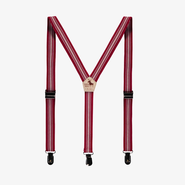 Red striped suspenders, child - Princess and the Pea Boutique