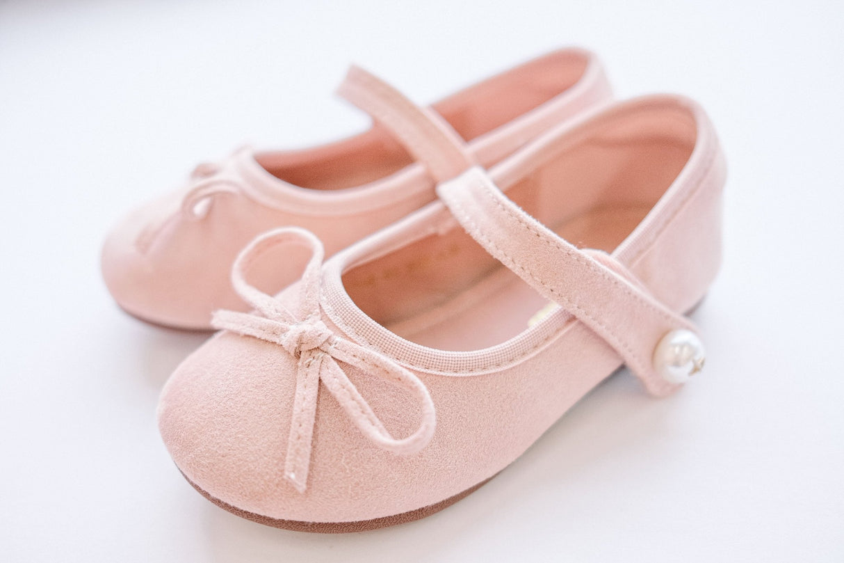 Retro Suede Mary Jane - Pink - Princess and the Pea Boutique