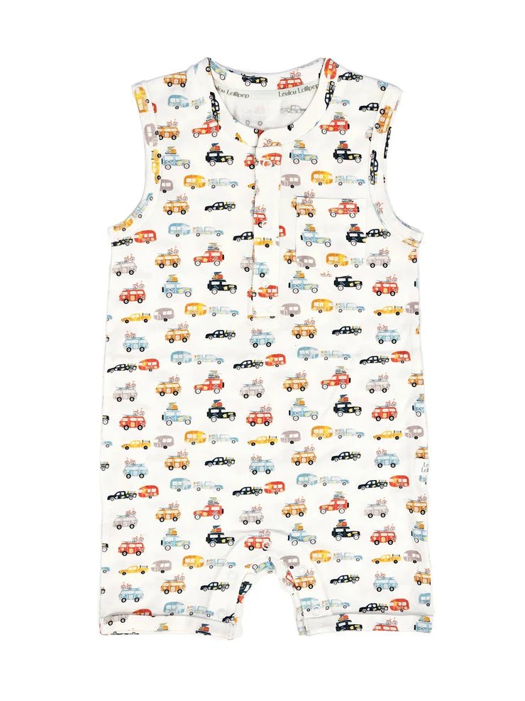 Short Romper - Camper Van - Princess and the Pea Boutique